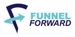 Funnel Forward Logo with purple and teal colours