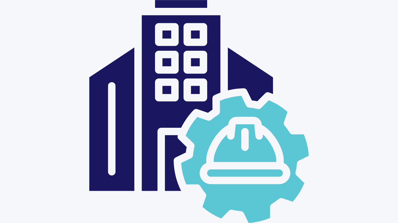 Buildings and construction hat icon