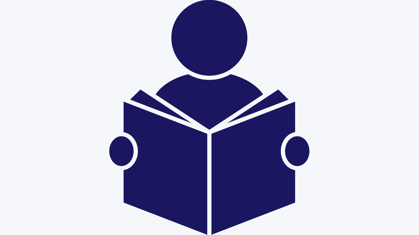 person reading a storybook